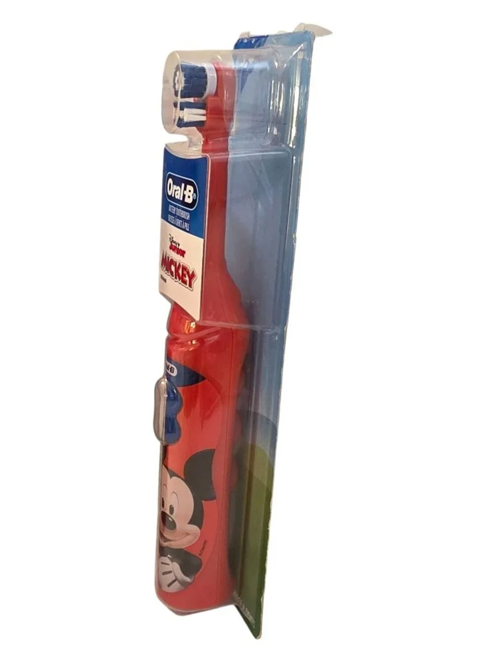 Oral-B Kids Disney Mickey Mouse Battery Powered Toothbrush Soft Bristles 3+ NIP